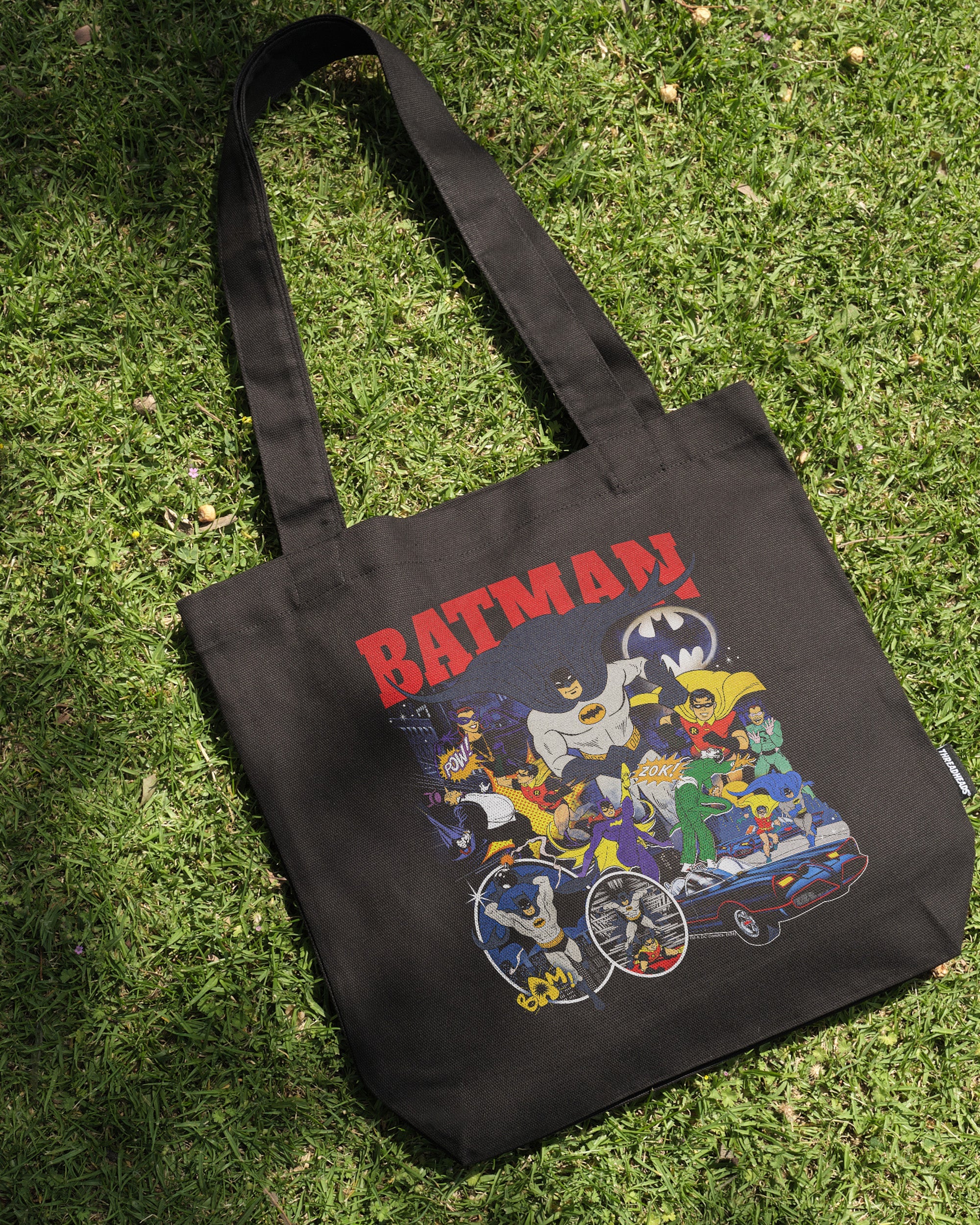 Batman Animated Vintage Tote Bag 100% Cotton Canvas