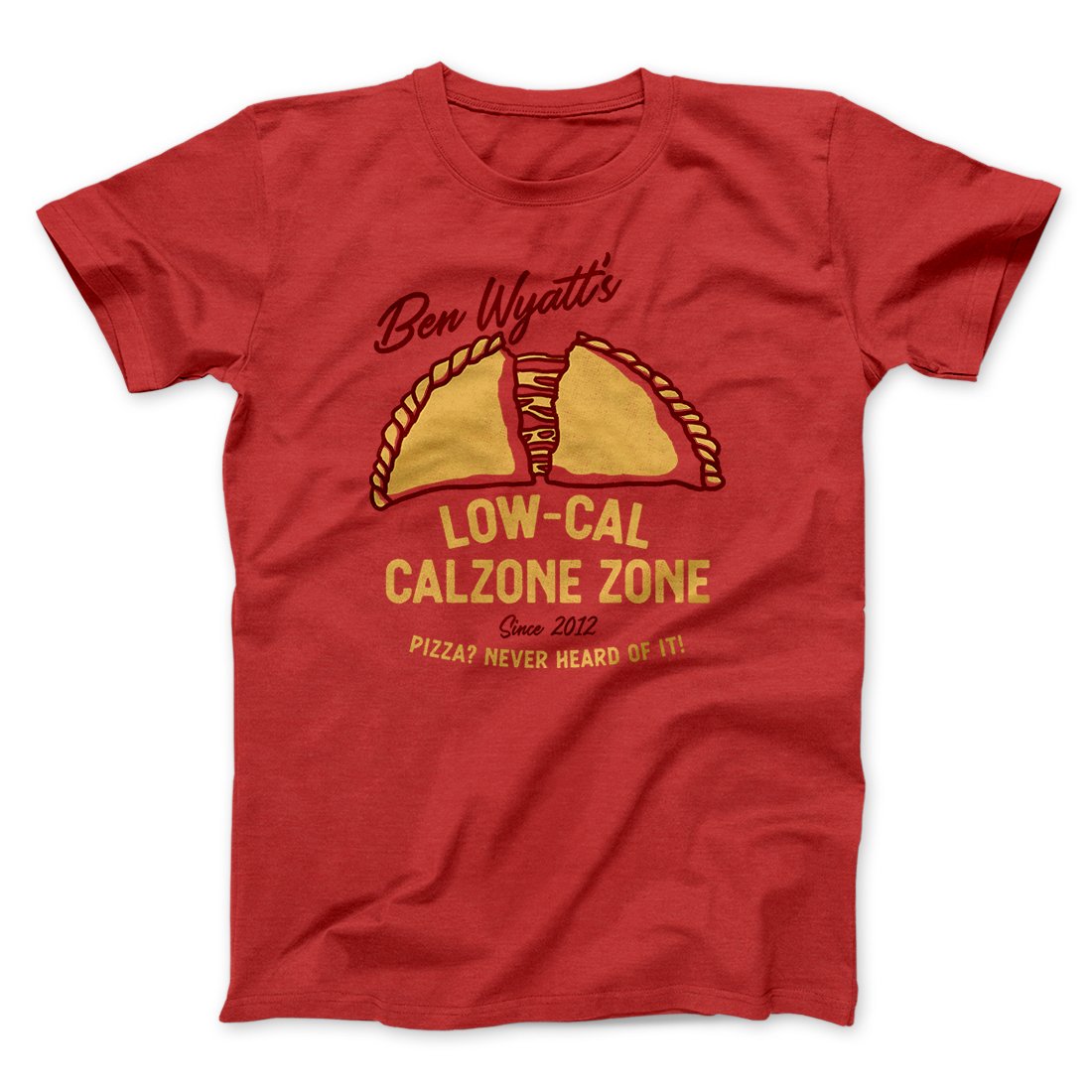 Ben Wyatt's Low Cal Calzone Zone Unisex T-Shirt - Soft Cotton Crew Neck Tee