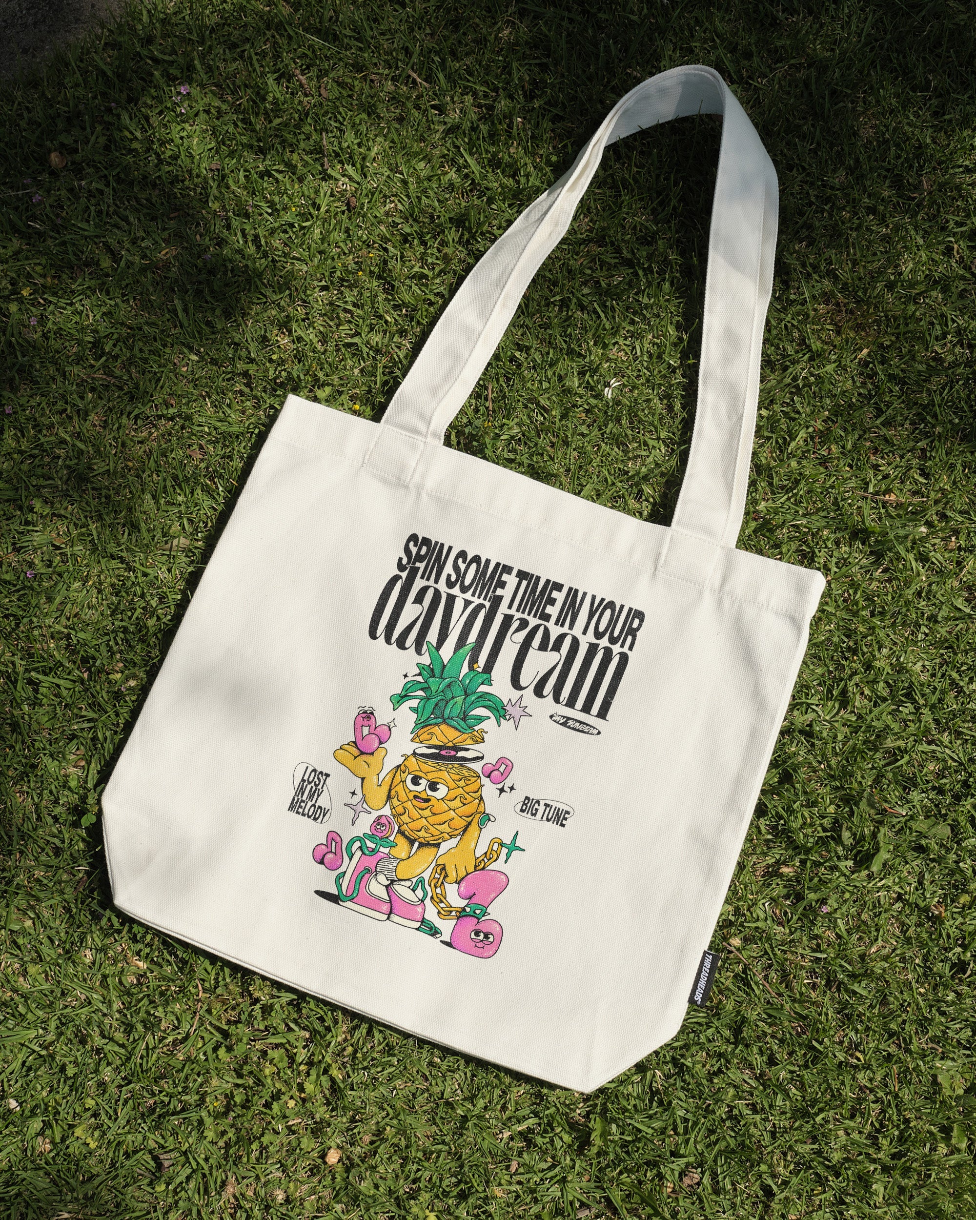 Day Dream Tote Bag - Premium 100% Cotton Canvas with Reinforced Straps