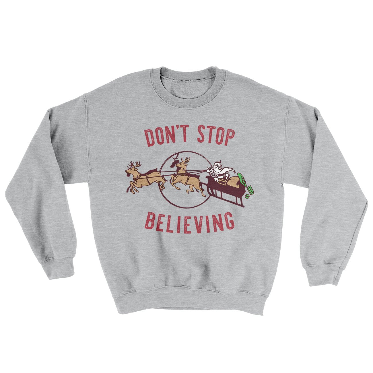 Don't Stop Believing Men/Unisex Ugly Sweater