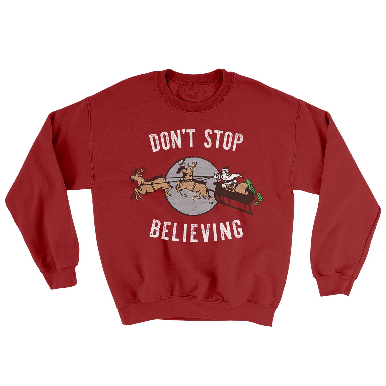 Don't Stop Believing Men/Unisex Ugly Sweater