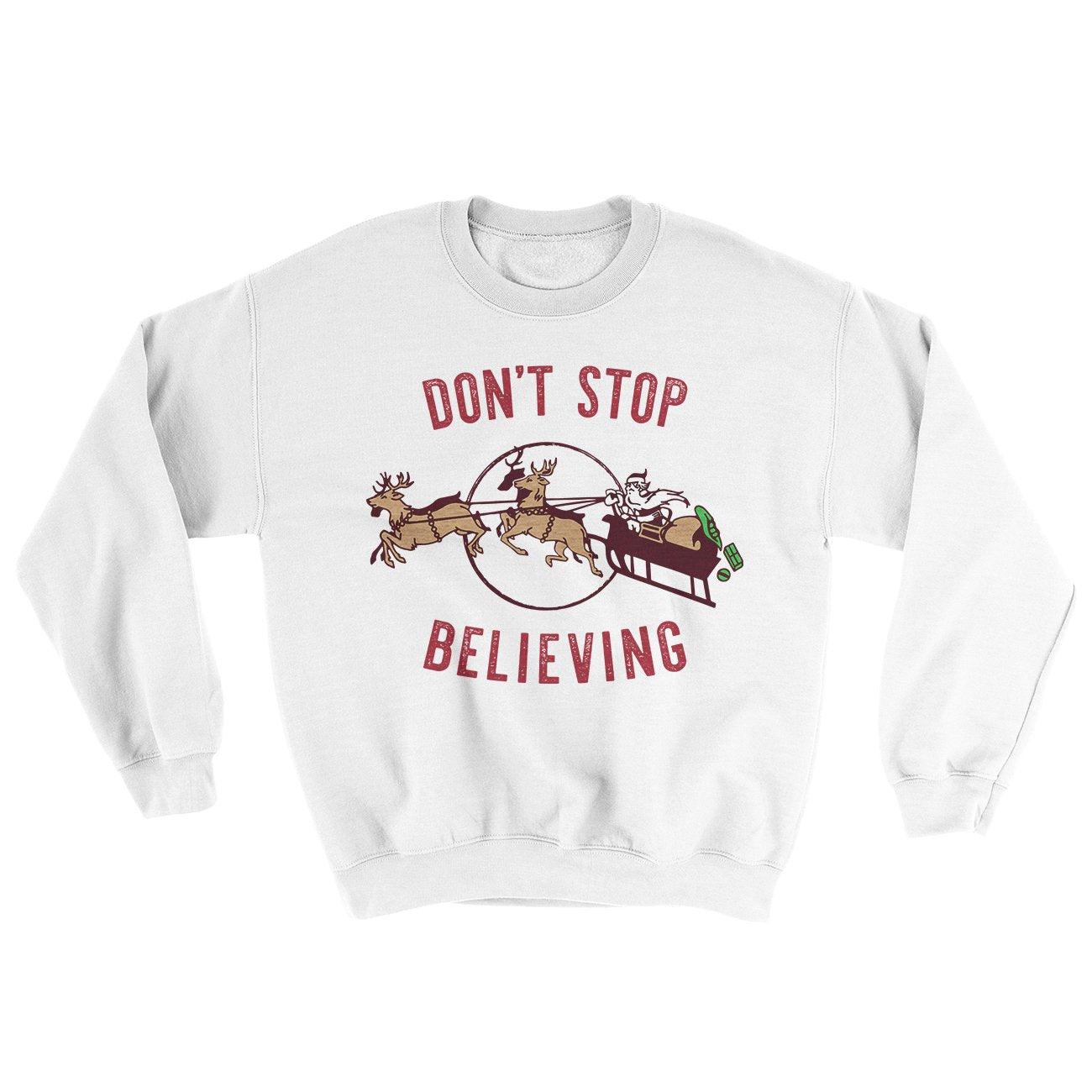 Don't Stop Believing Men/Unisex Ugly Sweater