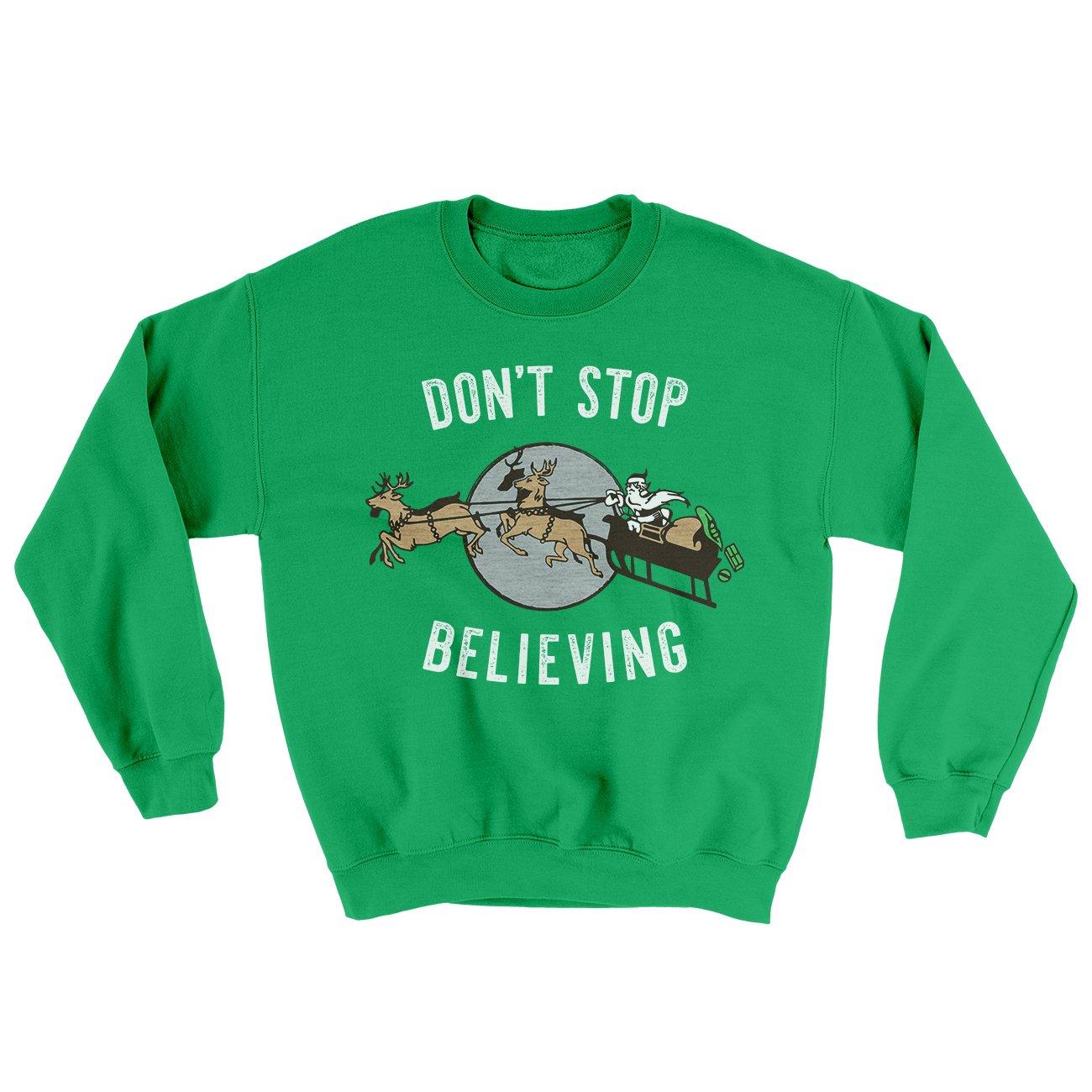 Don't Stop Believing Men/Unisex Ugly Sweater