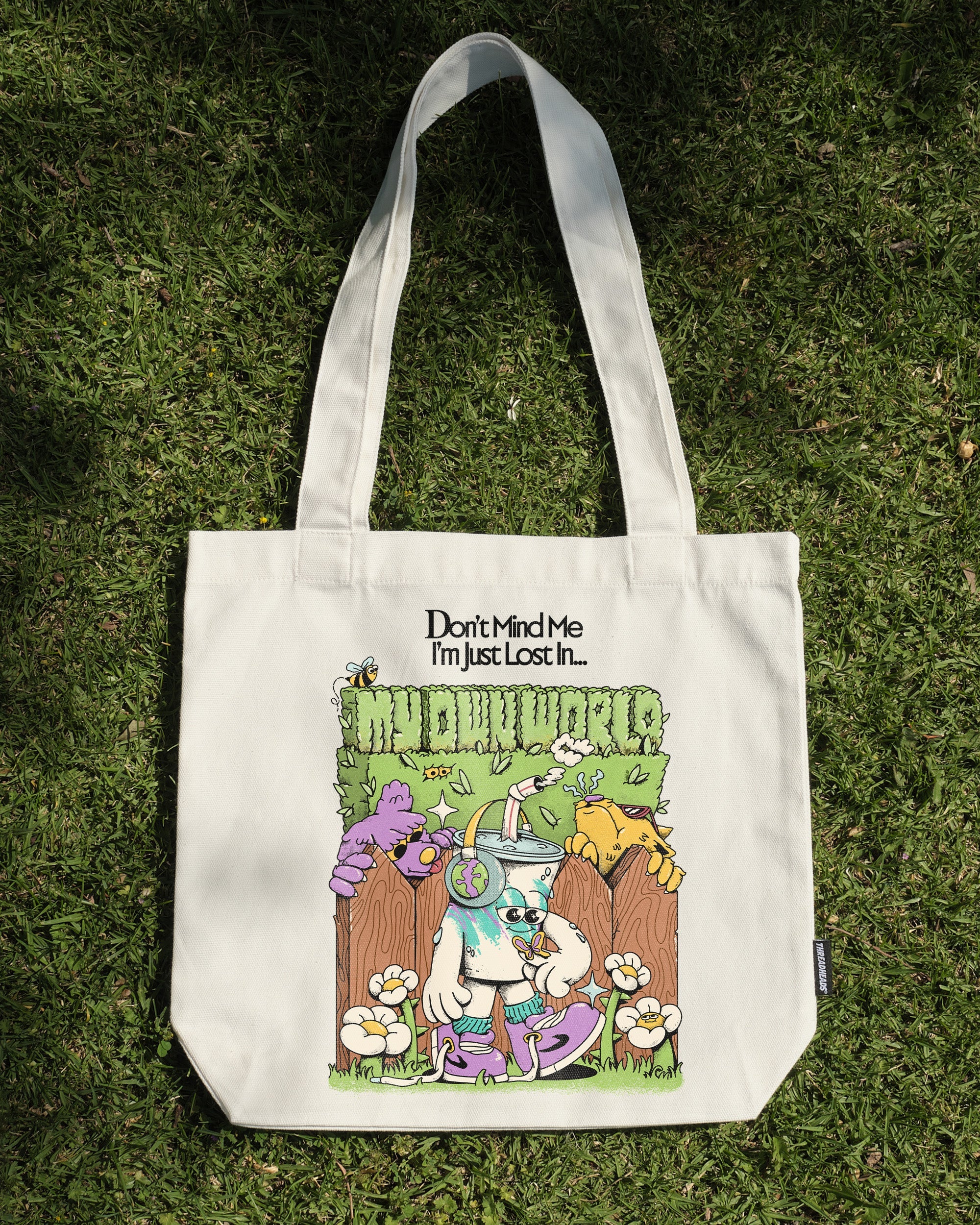 In My Own World Tote Bag - Premium 100% Cotton Canvas