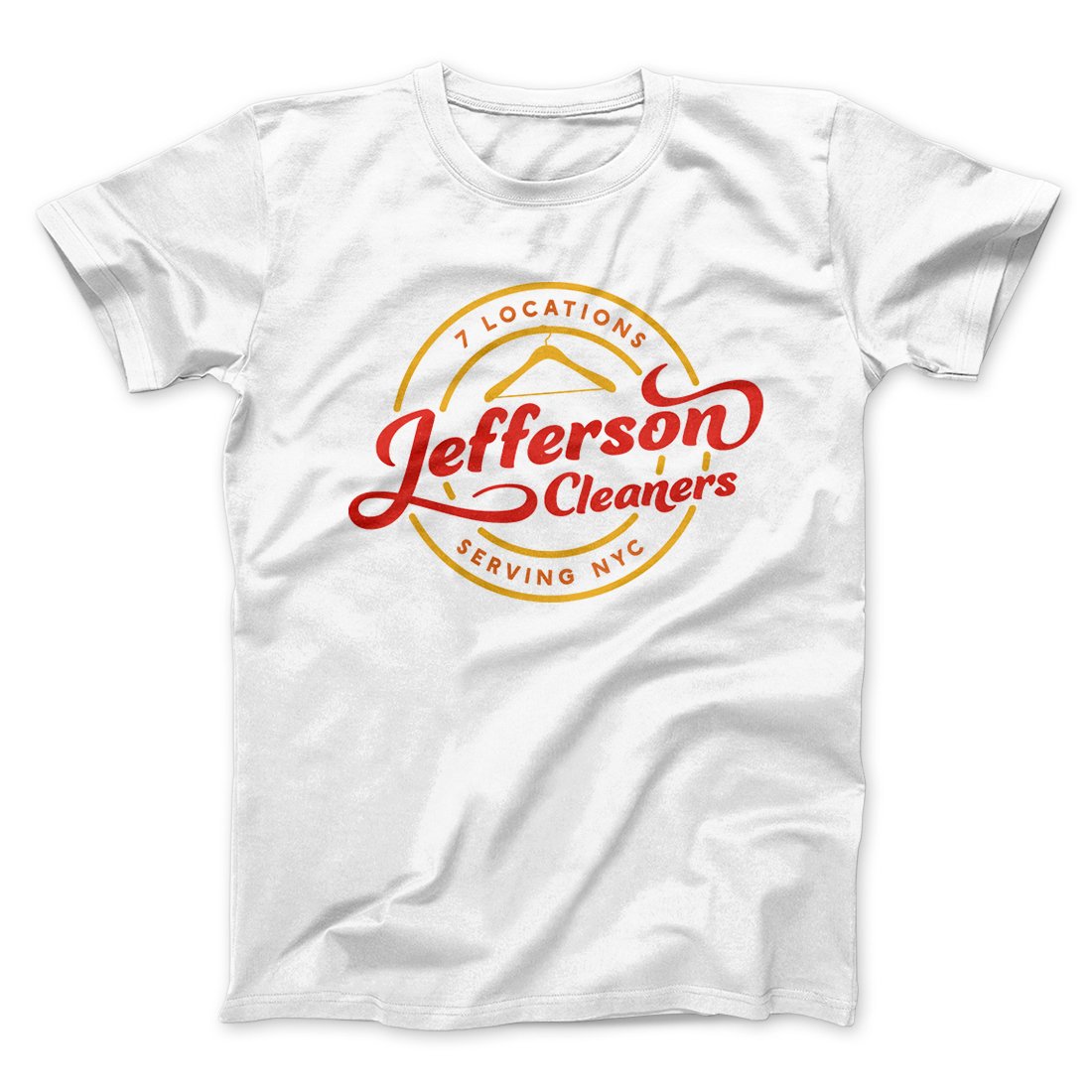 Jefferson Cleaners Men/Unisex T-Shirt - Soft Combed Cotton Crew Neck Modern Fit