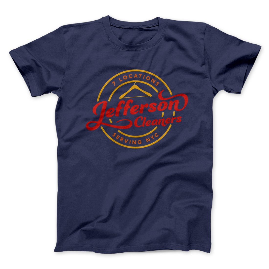 Jefferson Cleaners Men/Unisex T-Shirt - Soft Combed Cotton Crew Neck Modern Fit