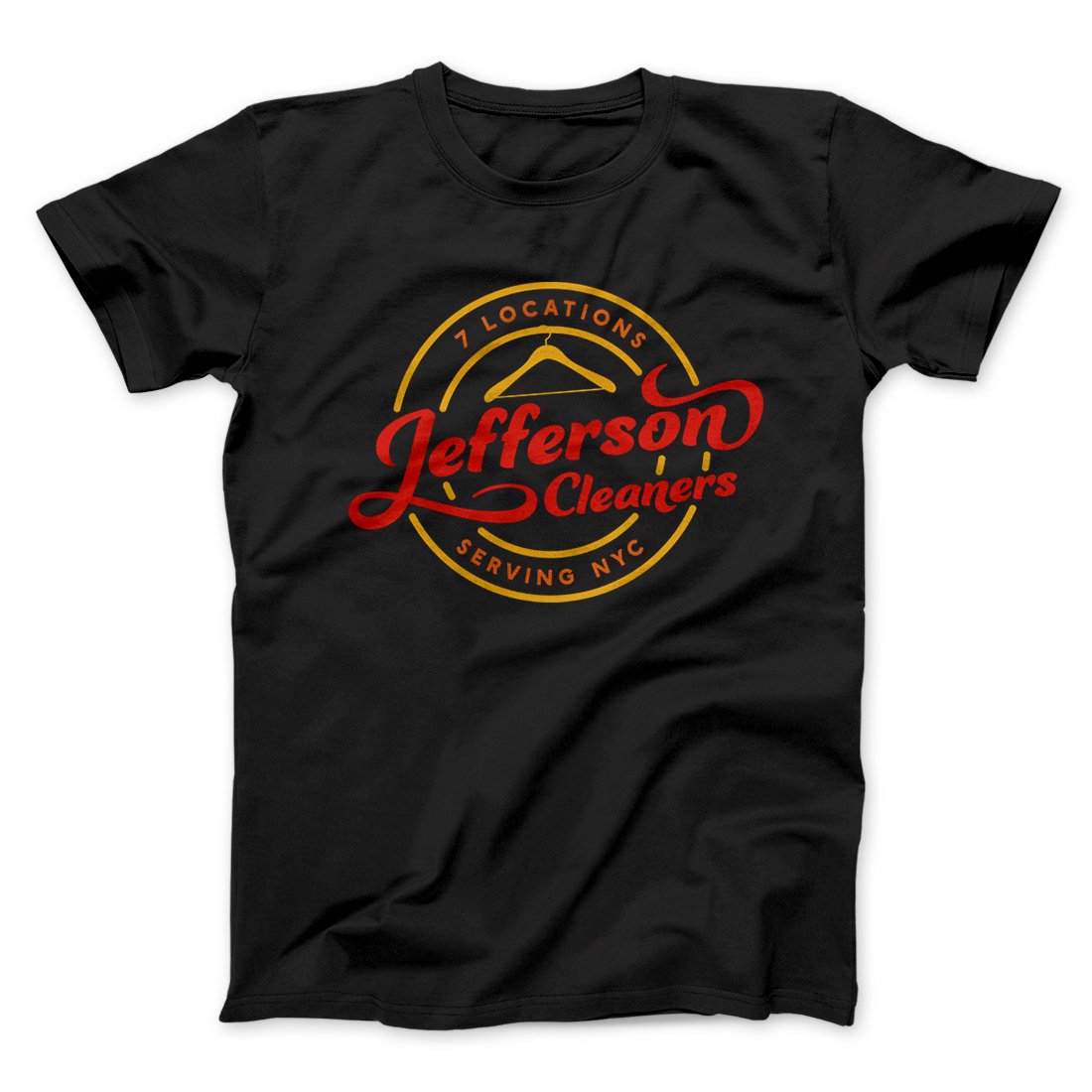 Jefferson Cleaners Men/Unisex T-Shirt - Soft Combed Cotton Crew Neck Modern Fit