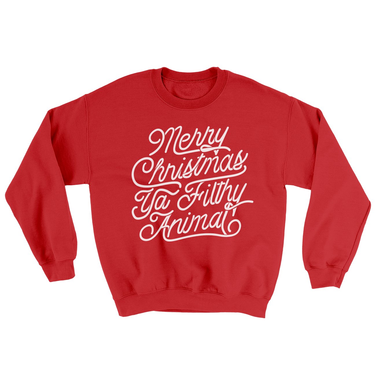 Merry Christmas Ya Filthy Animal Funny Movie Men/Unisex Ugly Sweater