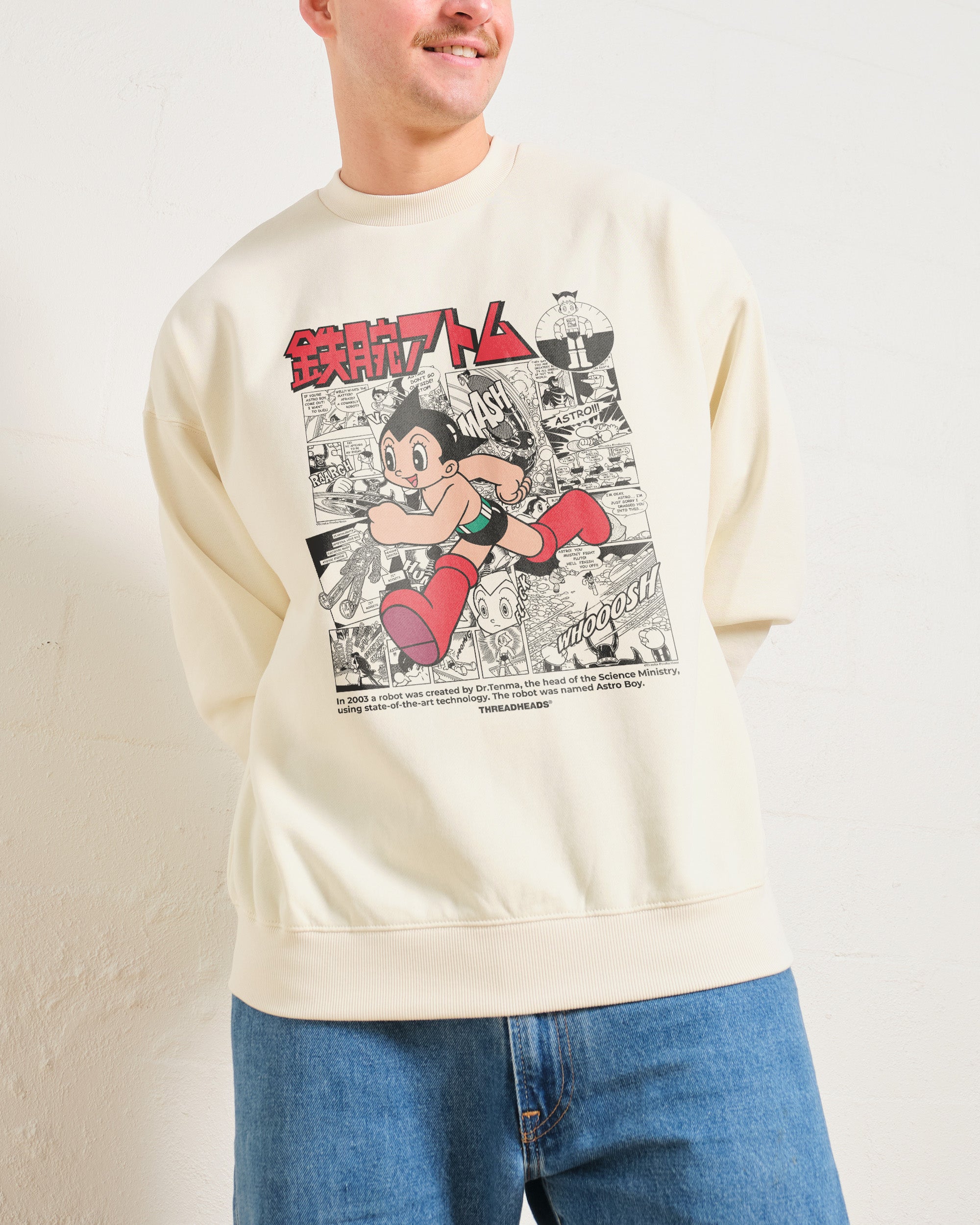 Astro Boy Manga Story Unisex Sweatshirt - Premium Cotton Poly Blend 340gsm