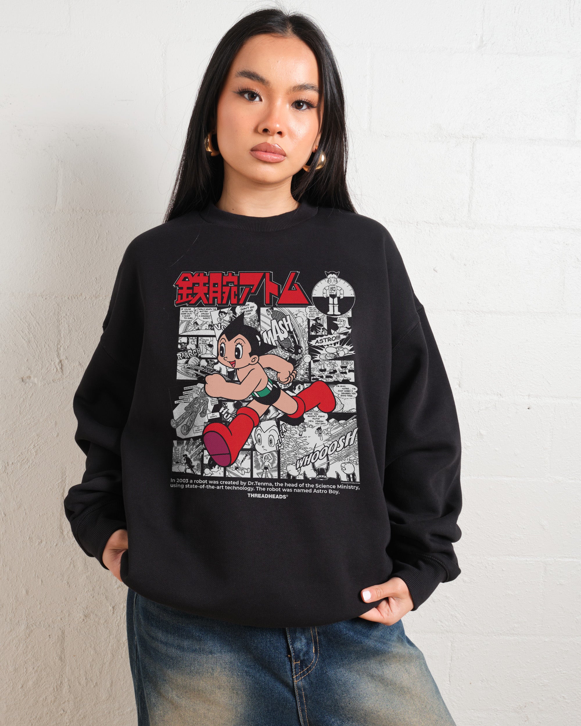 Astro Boy Manga Story Unisex Sweatshirt - Premium Cotton Poly Blend 340gsm