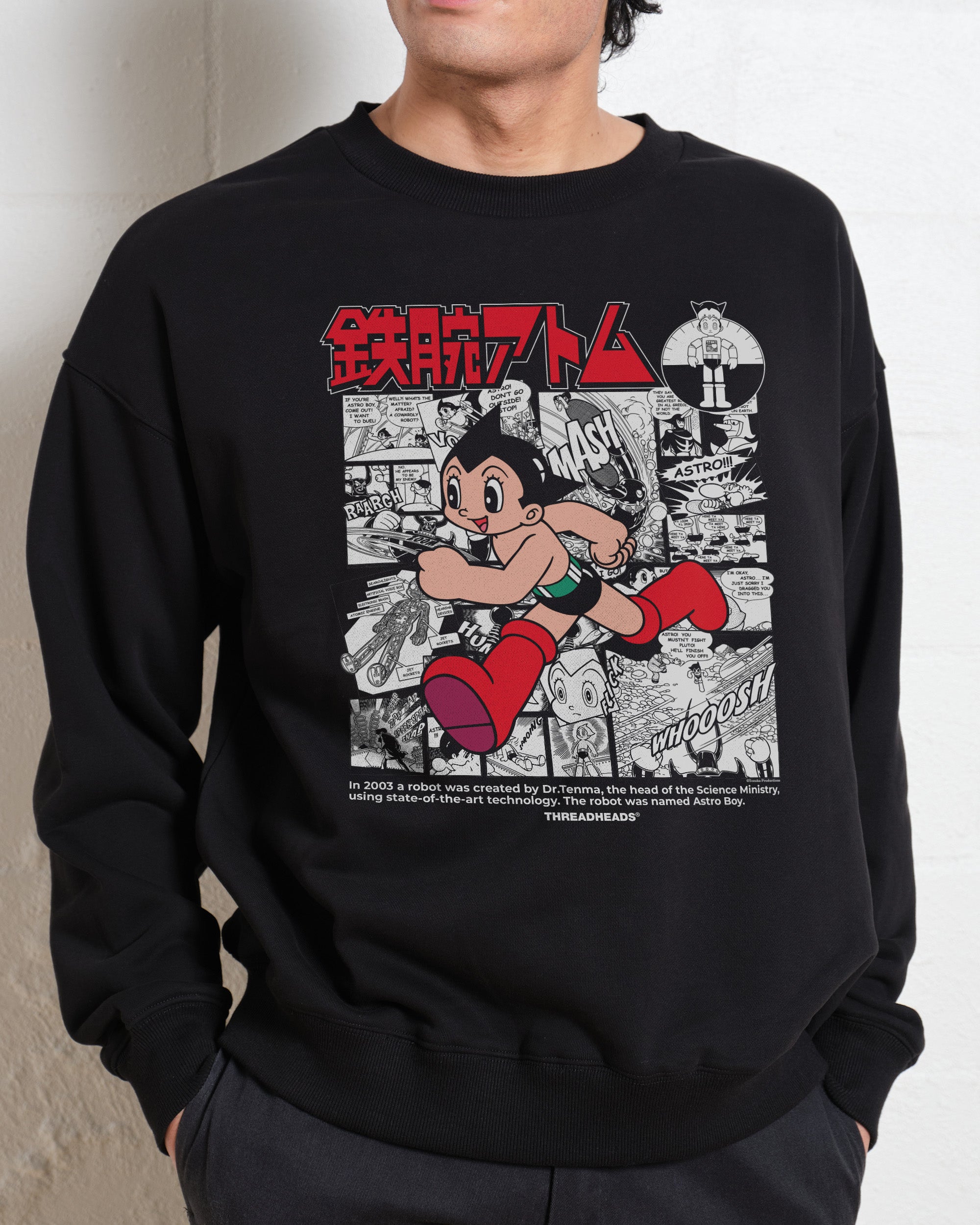 Astro Boy Manga Story Unisex Sweatshirt - Premium Cotton Poly Blend 340gsm