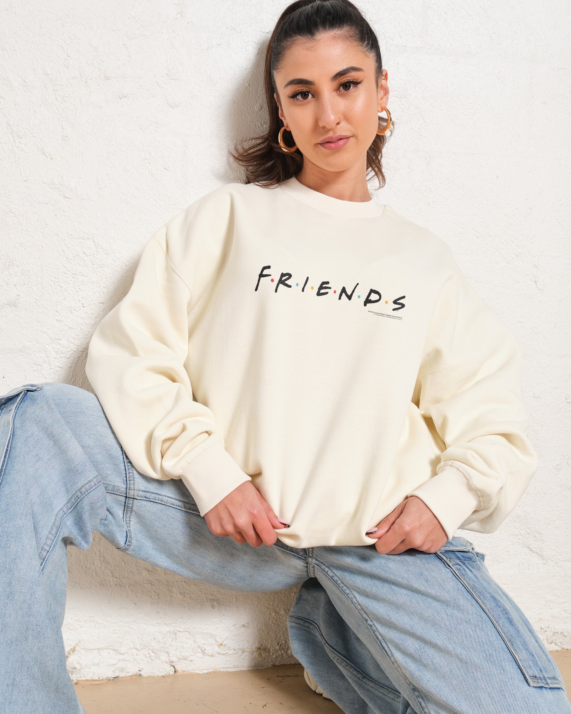 Friends Logo Unisex Sweatshirt 340gsm Cotton Polyester Blend