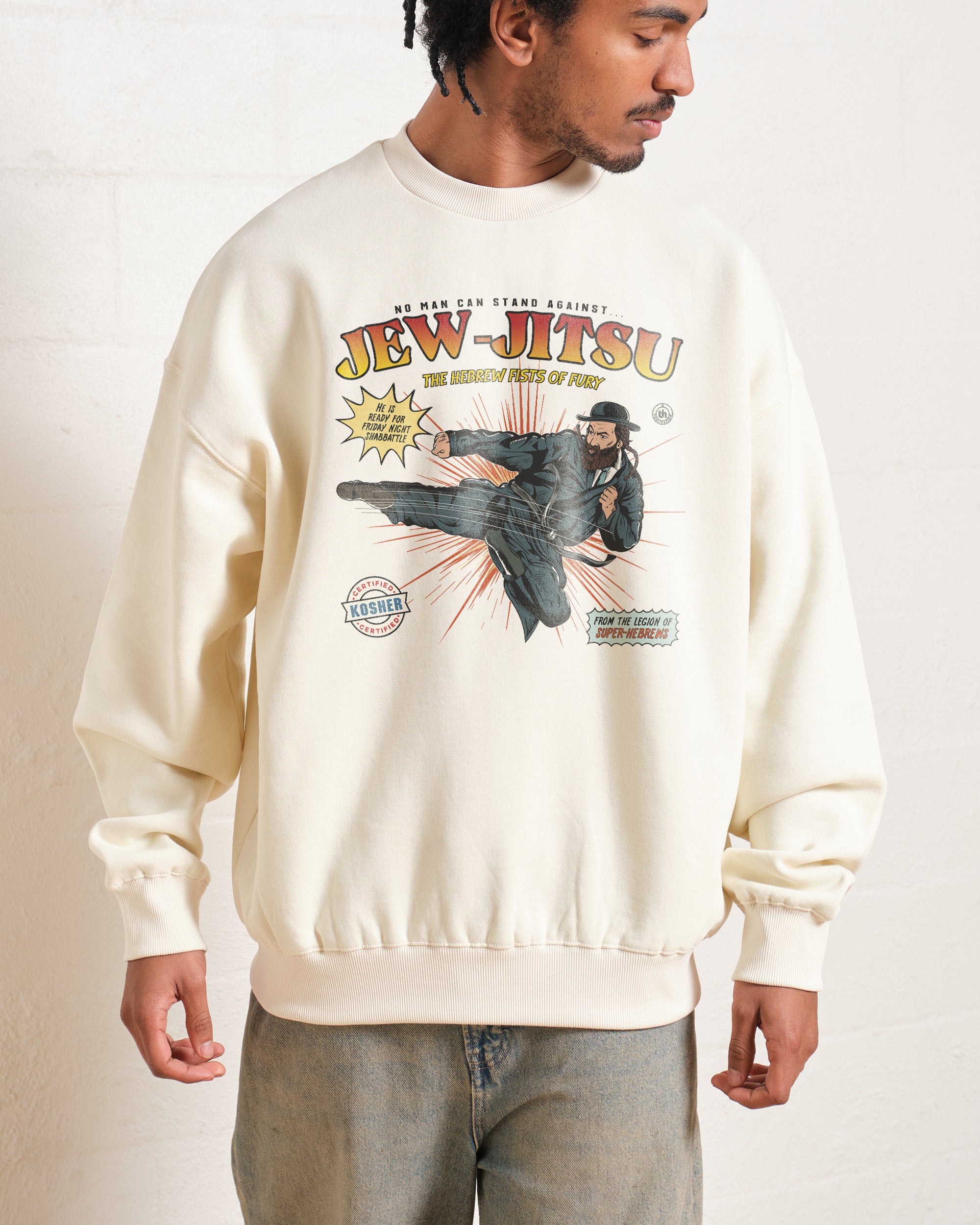 Jew-Jitsu Graphic Unisex Sweatshirt 340gsm Cotton Polyester Blend