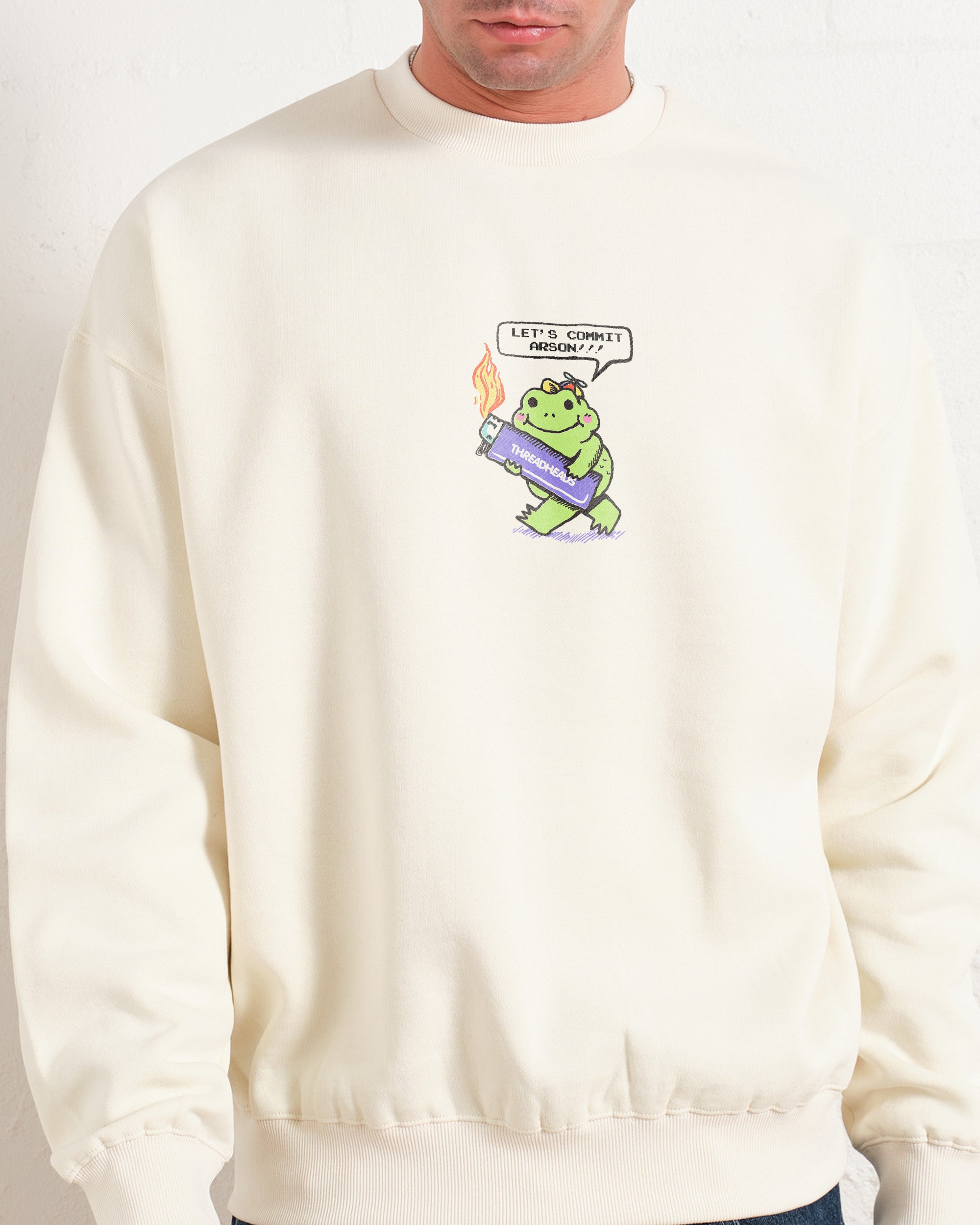 Let's Commit Arson Graphic Unisex Sweatshirt - Premium Cotton-Poly Blend 340gsm
