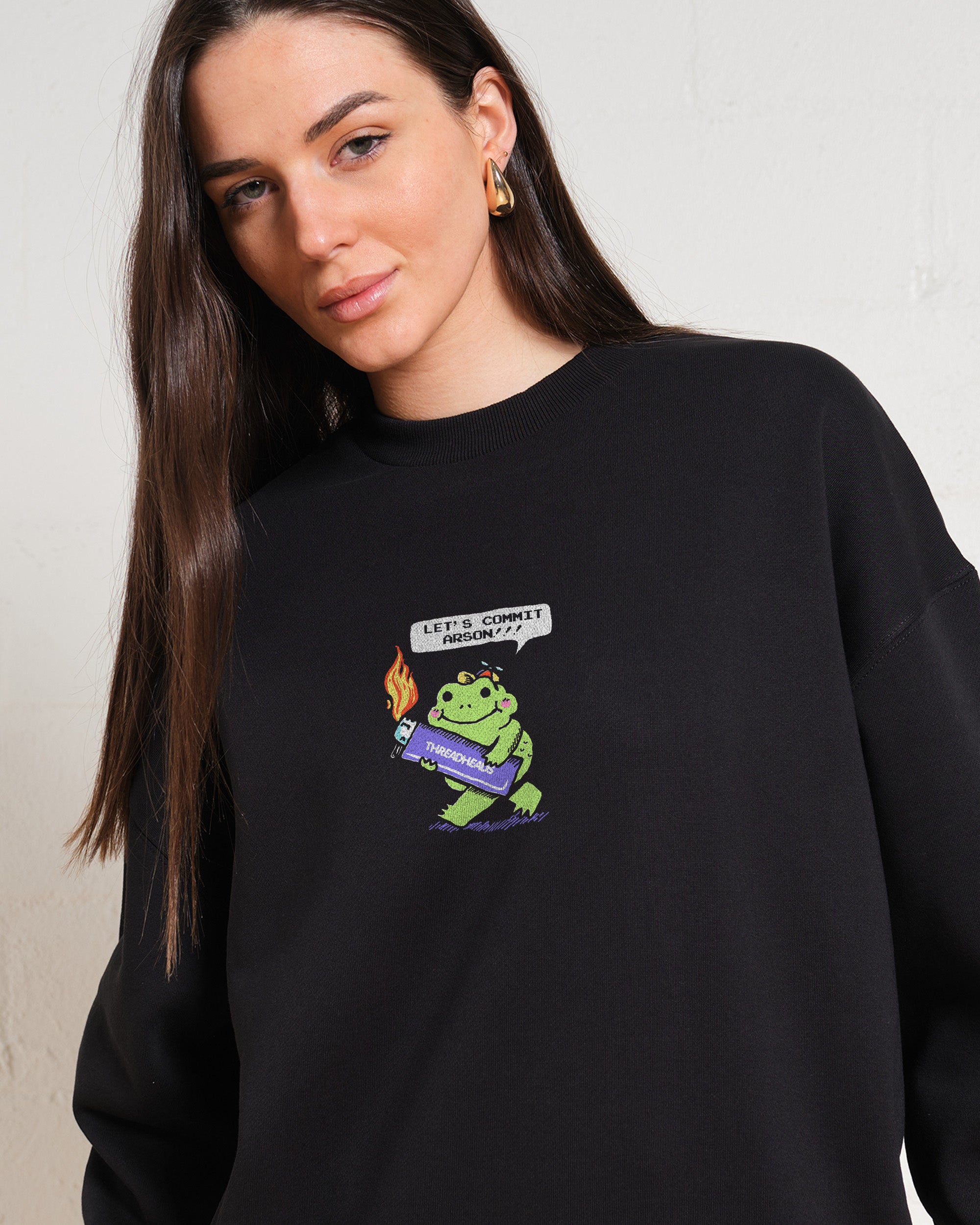 Let's Commit Arson Graphic Unisex Sweatshirt - Premium Cotton-Poly Blend 340gsm