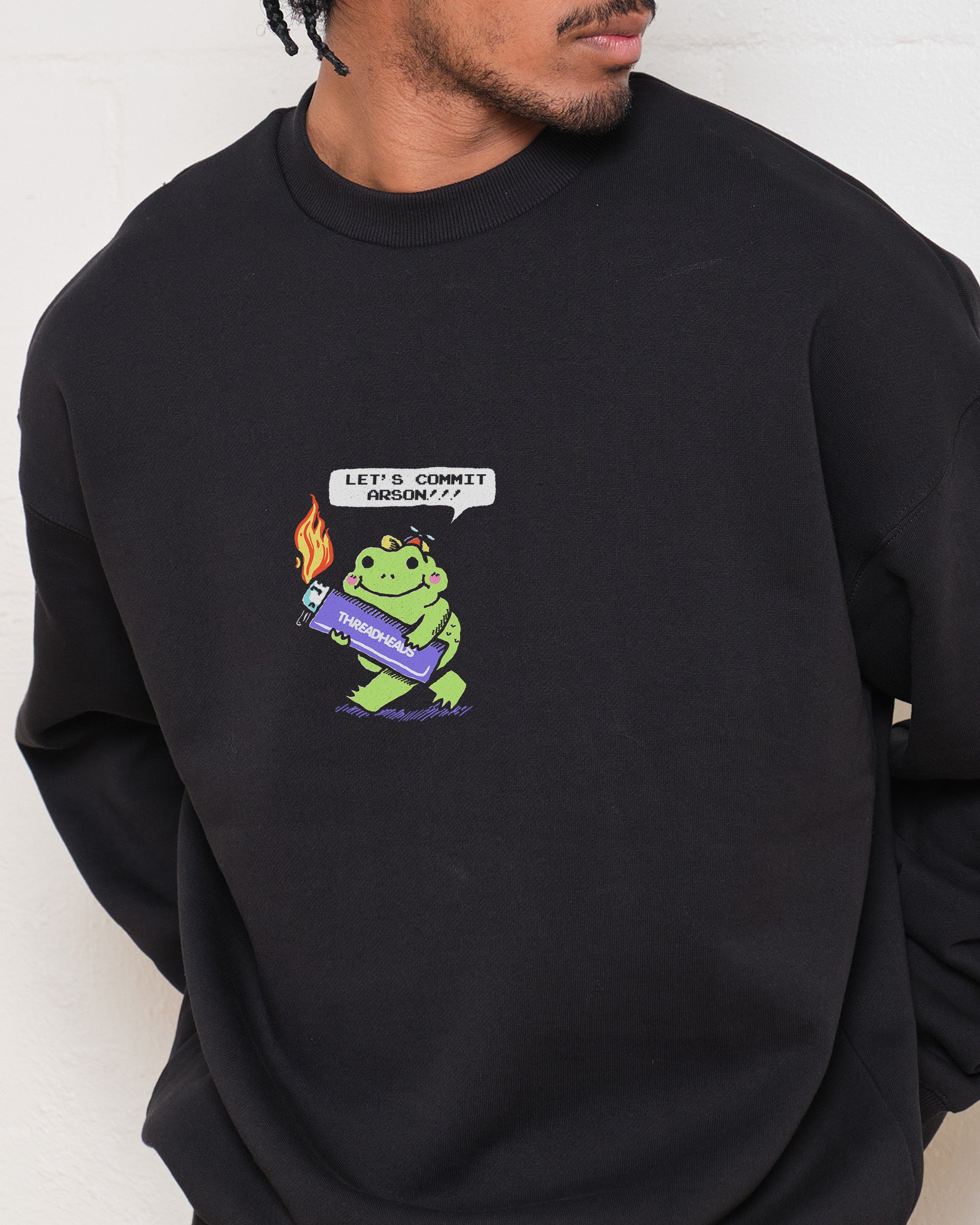 Let's Commit Arson Graphic Unisex Sweatshirt - Premium Cotton-Poly Blend 340gsm