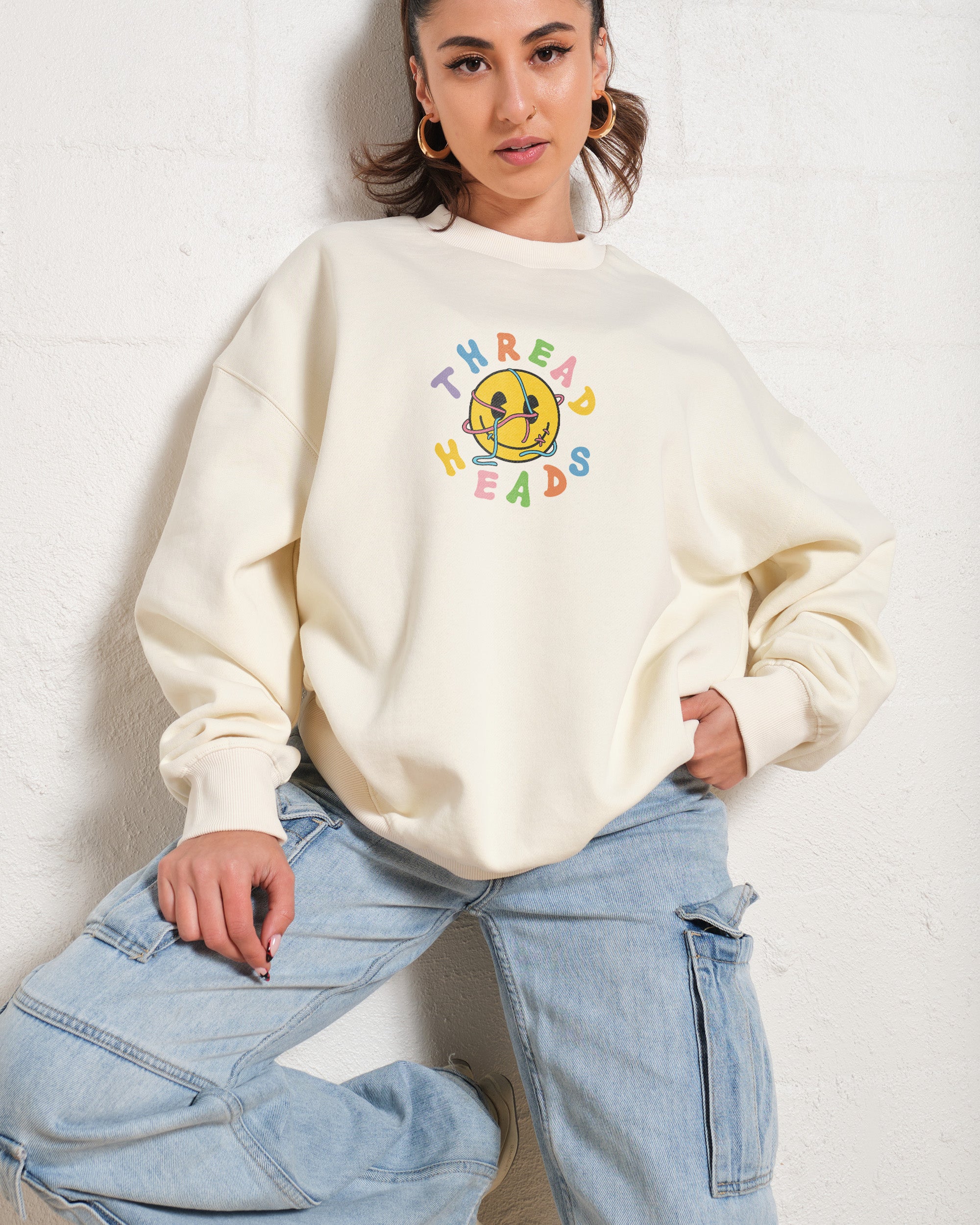 Thread Heads Unisex Graphic Sweatshirt - Premium 340gsm Cotton Poly Blend