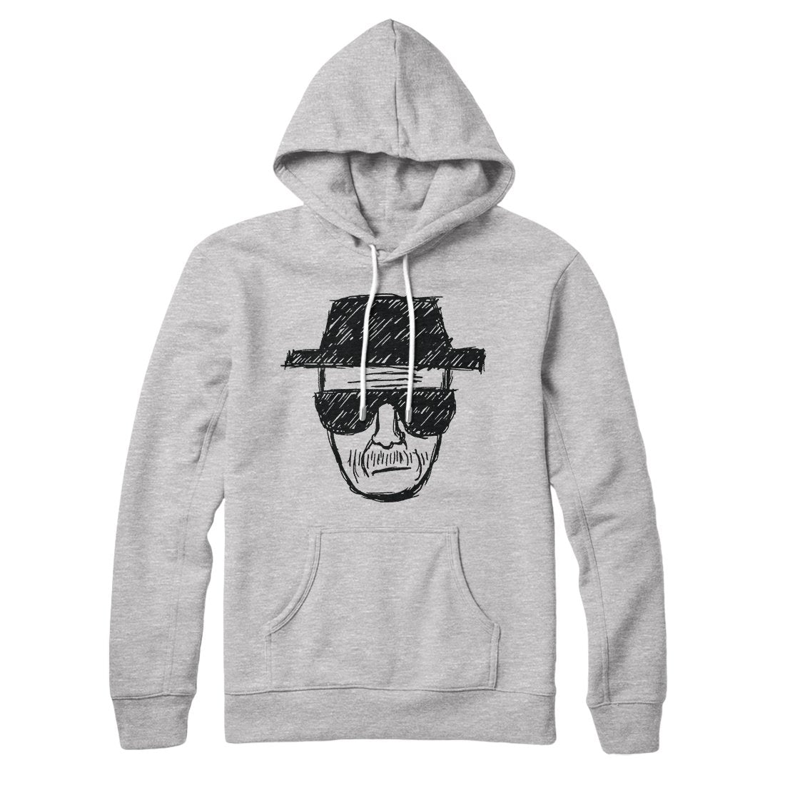 Heisenberg Unisex Cotton Polyester Pullover Hoodie Kangaroo Pocket Loose Fit